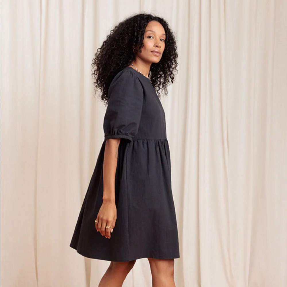 NWT TRADLANDS NICO 2.0 BALLOON SLEEVE DRESS in garnet size S